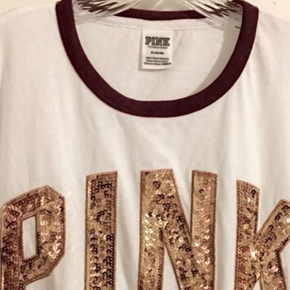 VS PINK Bling ✨ Ringer Tee - Picture 3 of 3